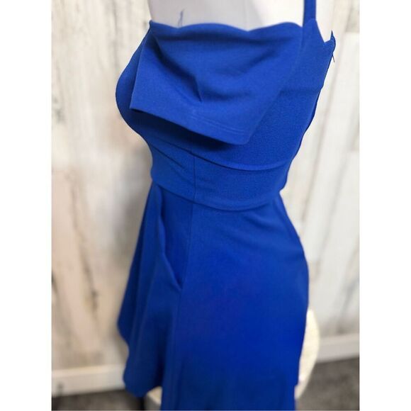 Rare editions blue fit and flare dress size Med - Picture 8 of 10